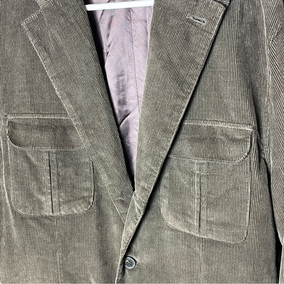 Daniel Cremieux Brown Corduroy Sport coat blazer Large - Picture 5 of 11